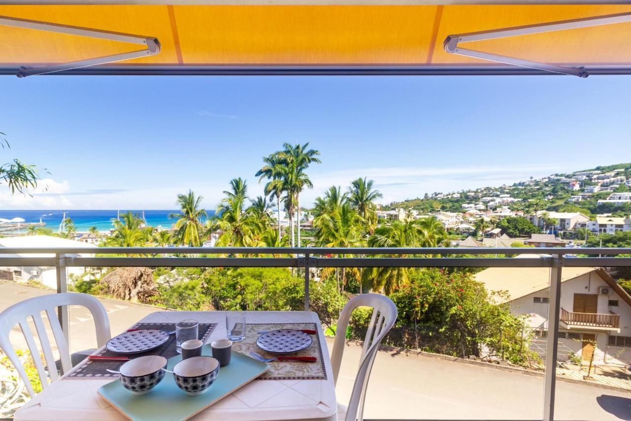 Cuty - Bel Et Spacieux Apt Avec Magnifique Vue Mer Et Piscine Saint Gilles Les Bains Esterno foto